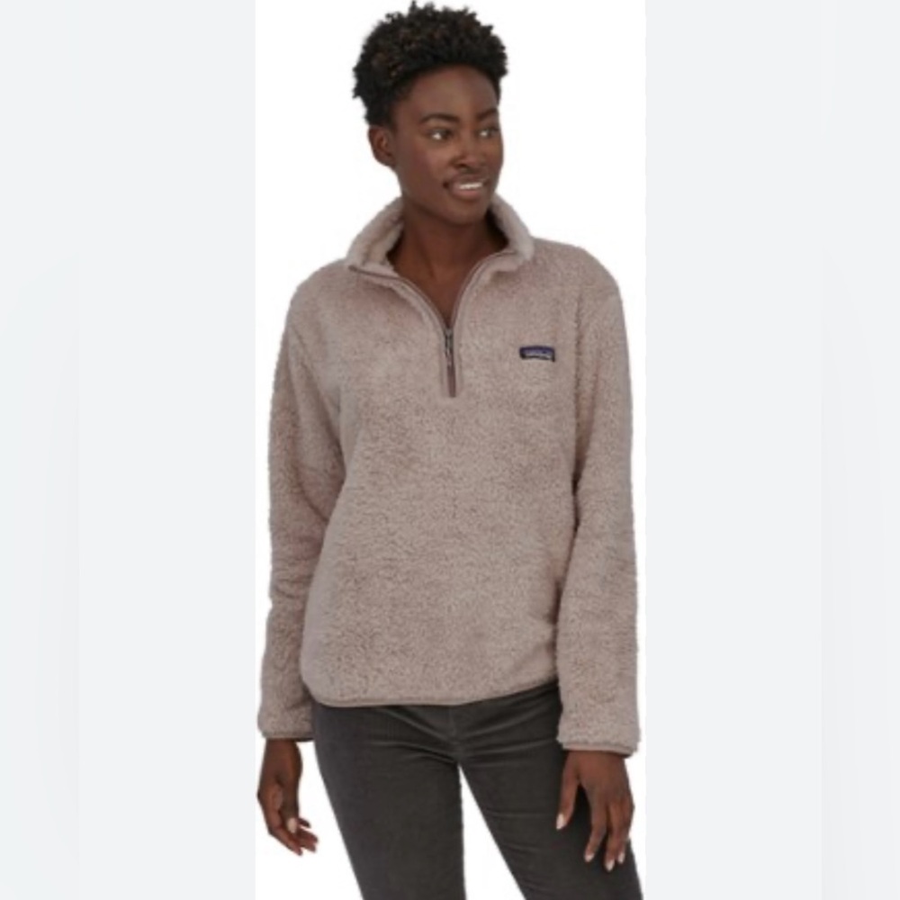Patagonia Women's Los Gatos 1/4 Zip Fleece Pullover Taupe M